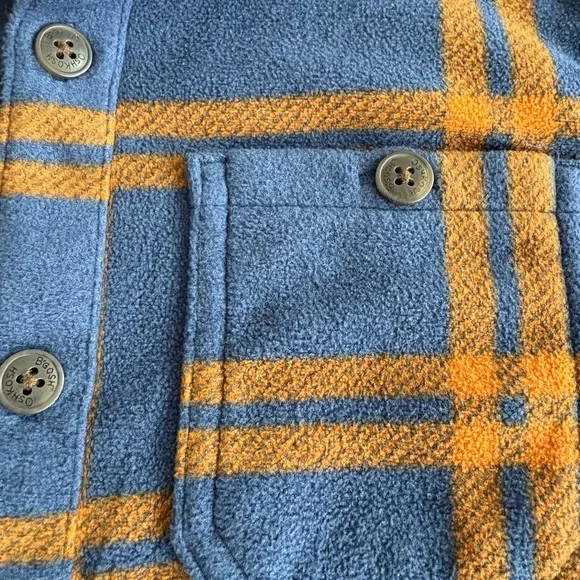 OshKosh B'gosh Kids Blue and Orange Checkered Shirt - Picture 2 of 3